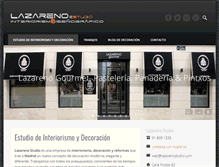 Tablet Screenshot of lazarenostudio.com